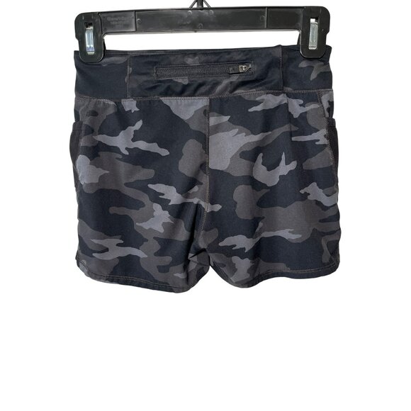 Athleta Girl Shorts Record Breaker 3" Camo Athletic Back Pocket Small 7 - Picture 2 of 6